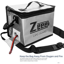 Zeee Lipo Battery Safe Bag 215*145*165mm Fireproof Explosionproof Bag RC Lipo Battery Guard Safe Portable Storage Handbag