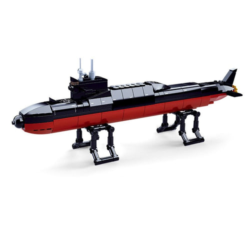 Submarine Military Ship Aircrafted Carrier Warship Battle Cruiser Frigate Model Building Blocks Bricks Toys Compatible Legoes