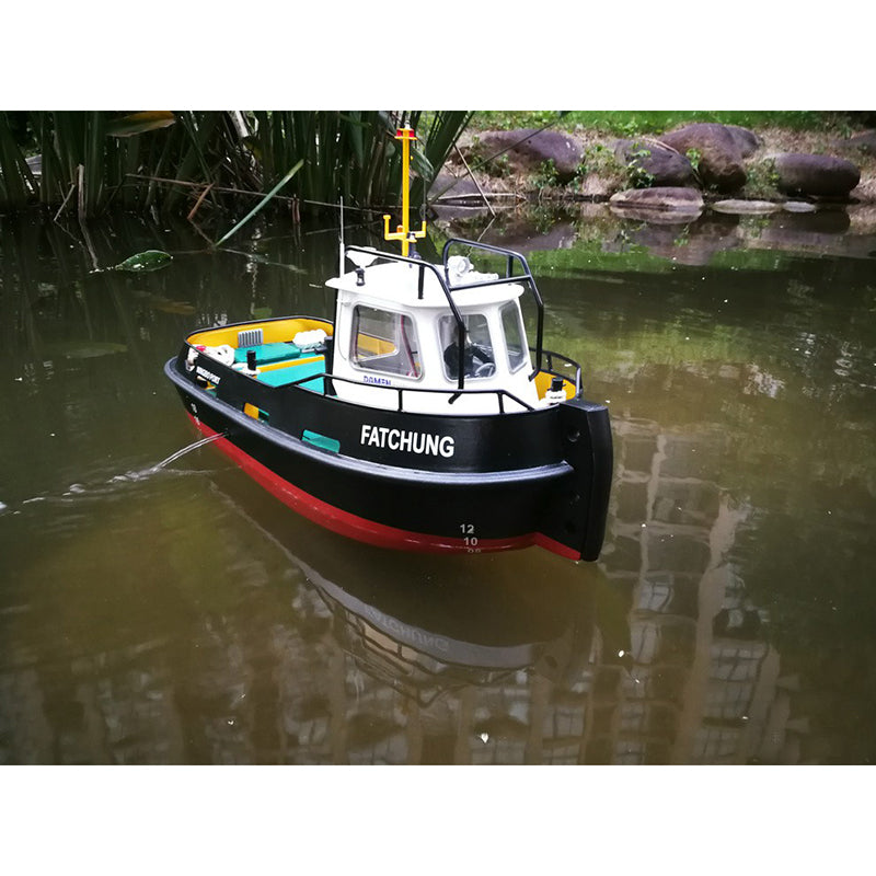 DIY Simulation remote control ship model kit for Tug804 tugboat rescue ship small-scale and moped tugboat 1:18