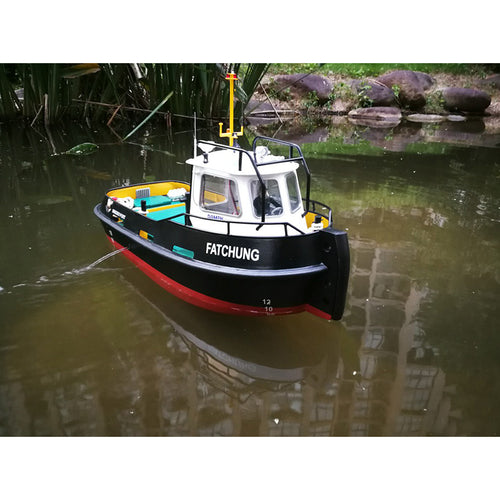 DIY Simulation remote control ship model kit for Tug804 tugboat rescue ship small-scale and moped tugboat 1:18