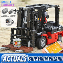 DHL Technic Motor Car Toys The Legoing 3681 Forklift Mk II Set Assembly Kits Toys Kids Christmas Gifts Building Blocks Bricks