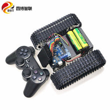 SZDOIT PS2 Gamepad Handle Control T101 Smart RC Robot Tank Chassis Kit Tracked Crawler Vehicle 33GB-520 Motor DIY For Arduino