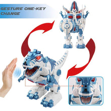 Remote Control Dinosaur Transformer Robot Walking Robot with Song Light RC Animal Toys Intelligent Dinosaur Robot Children Gifts