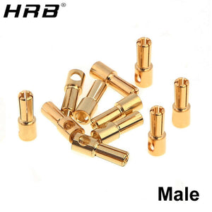 10PCS Amass Banana Plug 2.0mm 3.0mm 3.5mm 4.0mm Bullet Female Male Connector 5.0mm 5.5mm 6mm 6.5mm Brass Plated Copper RC Parts