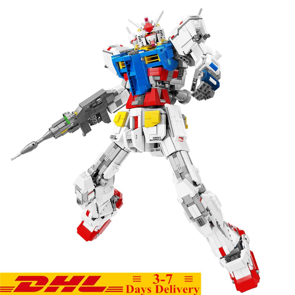NEW IDEAS Creator Expert Robot Gundam RX-78-2 Mobile Suit 1:60 Garage Building Blocks Sets Kits Bricks Marvel Movie Kids Toys