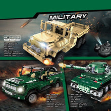 629Pcs 2.4G World War II Military Motorcycle Assembly Building Block Construction Kit For Children