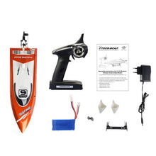 EU Plug FT009 2.4GHz 4 Channel Water Cooling High Speed Racing RC Boat Gift