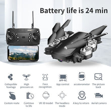 Drone 4K RC Quadcopter With Camera Foldable FPV Wifi Quadrocopter Wide Angle High Hold RC Helicopter Selfie Drone Professional