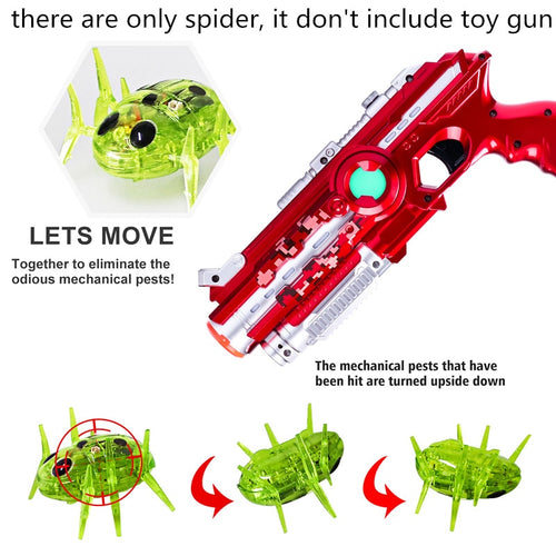 Rechargeable infrared sensor tag beetle spider toy mobile robot laser gun space shock wave training robot USB charging cable
