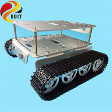SZDOIT TD200 Double-Layer Crawler Metal Tank Chassis 2WD Robot Frame High Torque Motor Encoder Heavy Load DIY For Arduino