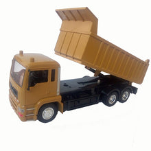 RC cars dump truck Toys for children boys Xmas birthday gifts yellow color RC Engineering truck model Beach toys transporter