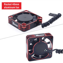 The New Rocket Cooling Fan 40mm Aluminum Fan Rotates at 16000RMP 8.5V for 1/10 1/8 RC Car 4068 4092 4074 Motor ESC Fast Cooling