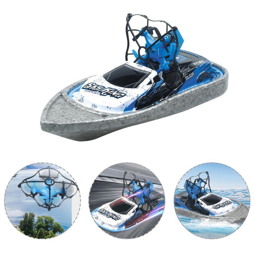 Fixed High Drone Sea Land Air Remote Control Car Speedboat Boat Mini Aircraft Electric Drift Racing 3-in-1 Quadcopter Hovercraft