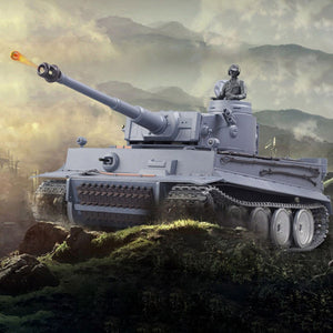 1:16 German Tiger Heavy Tank 2.4G Remote Control Model Military Tank with Sound Smoke Shooting Effect - Metal Ultimate Edition