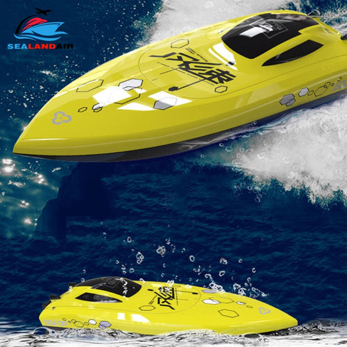 4 Channels 2.4Ghz 25KM/H High Speed Remote Control Boat Electric RC Racing Boat Waterproof Speedboat Toys For Kids Xmas Gifts