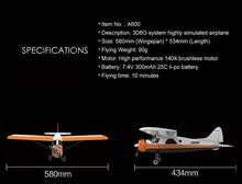 WLtoys XK DHC-2 A600 RC Plane RTF 2.4G Brushless Motor 3D/6G Remote Control Airplane Compatible FUTABA S-FHSS Aircraft RC Glider
