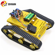 SZDOIT PS2 Gamepad Handle Control Metal RC Crawler Robot Tank Chassis Kit 2pcs 12V DC Motor DIY For Arduino Shock Absorbing Toy