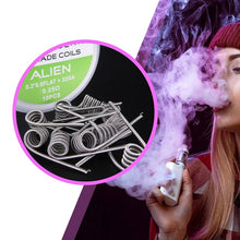 PIRATE COIL 10pcs SS316L Wire Heating Wire For Rda Rba Rebuildable Diy Atomizer Coil Alien 0.25 ohm (0.3*0.8FLAT+32GA)