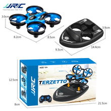 Upgraded H36 JJRC H36F Terzetto 1/20 2.4G 3 In 1 Blue RC Vehicle Flying Drone Land Driving Boat Quadcopter RTR Model VS E016F