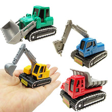 4Pack Construction Vehicles Toys Metal Engineering Tractor Mini Pull Back Cars Play Set Party Supplies for Kids Toddler Boys