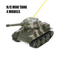 Mini 4CH Radio RC VS Tank Remote Control Pocket Truck R/C Toys Turret Rotation Stryker LED Light Kid Military Fast Running