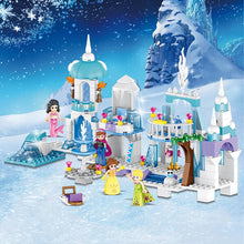 4 In 1 Princess Mermaid Elsa Anna Ice Castle Model Building Blocks Kit Toys Compatible with Legoinglys Friends Girl Kids Gifts