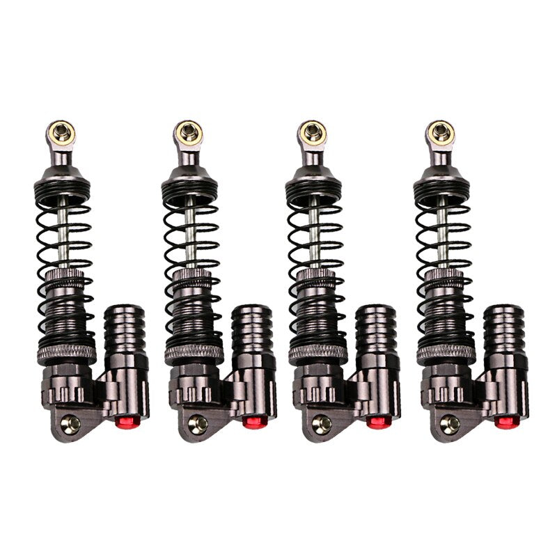 4Pcs Aluminium Alloy 90Mm Absorber Shocks For 1/10 Scale Rc Rock Crawlers Axial Scx10 D90 Truck