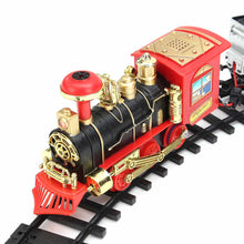 Electric Rechargeable Steam Smoke Train Model Truck Car Track Toy Remote Suit
