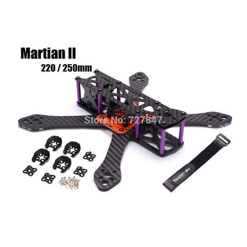 REPTILE Martian II 2 220 220mm / 250 250mm / 295 295mm / 335mm 335 4mm Arm Thickness Carbon Fiber Frame Kit w/PDB For FPV Racing
