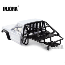 INJORA RC Car Cherokee Body Cab & Back-Half Cage for 1/10 RC Crawler Traxxas TRX4 Axial SCX10 90046 Redcat GEN 8 Scout II