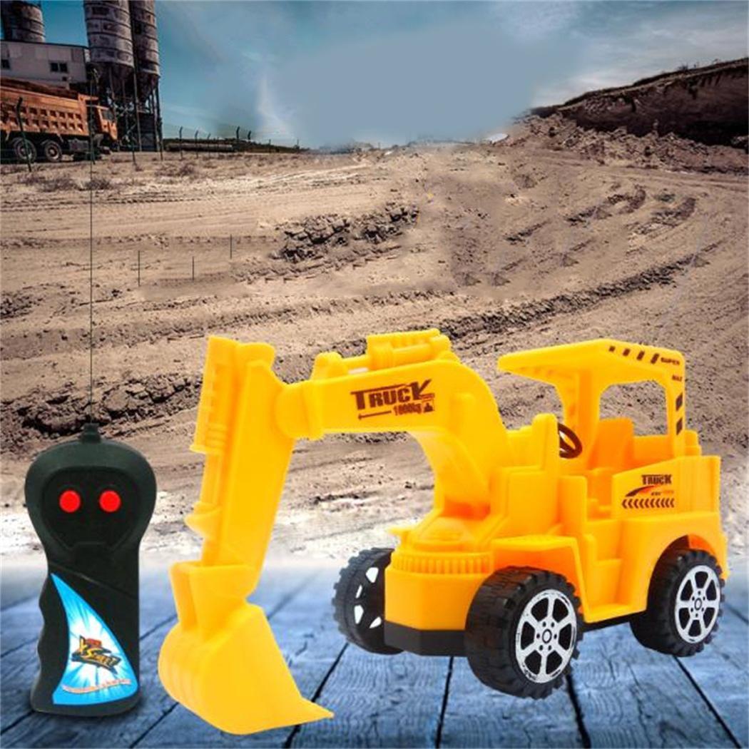 Remote Control Excavator Engineering Vehicle Digger Electric 2 Channel Kids Toy AA Batteries (Not Included)