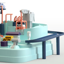 Kimi & Mummy Fun Education Railcar Toy Eco-Friendly Baby Adventure Toy Car Macaron Color Table Games Boy and Girl Puzzle Toys