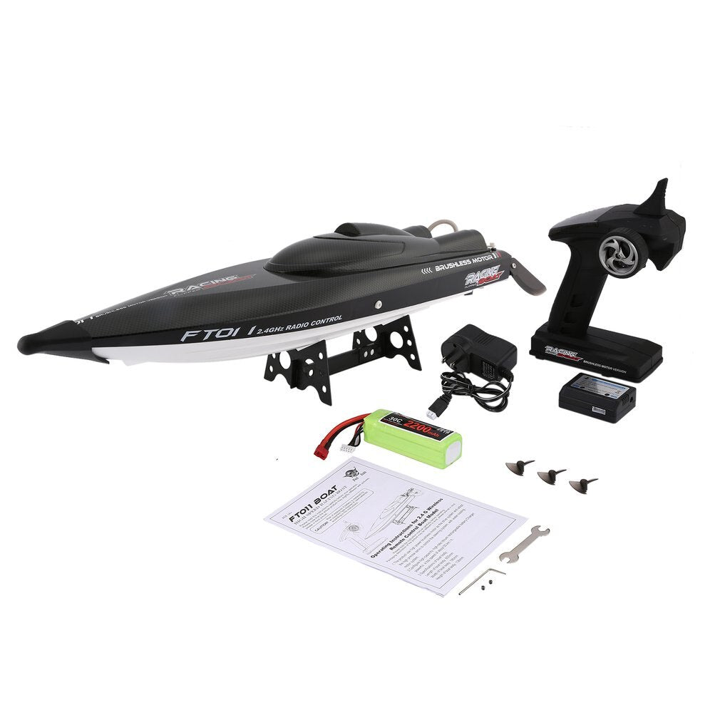 FT011 FT012 RC Boat 2.4G High Speed Brushless Motor Built-In Water Cooling System Remote Control Racing Speedboat RC Toys Gift