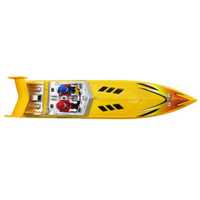 Flytec HQ5011 4CH 34CM Infrared 27MHZ 40MHZ RC Boat 15KM/H Without Battery RTR Toys For Kids Gift Yellow & Red