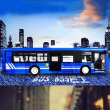 Remote Control Bus City Express High Speed One Key Start Function Bus With Realistic Sound And Light Rc Car 6 Channel 2.4G Blue