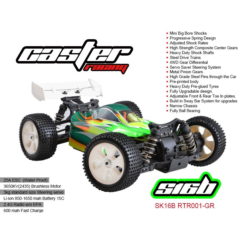 SK16B RTR001-GR 1/16 EP off road Buggy 4WD - RTR BRUSHLESS SYSTEM