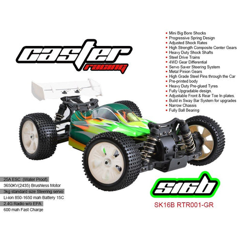 SK16B RTR001-GR 1/16 EP off road Buggy 4WD - RTR BRUSHLESS SYSTEM