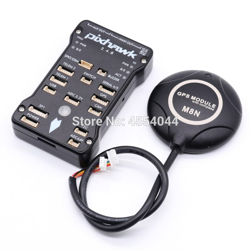 Pixhawk PX4 PIX 2.4.8 32 Bit Flight Controller w/4G SD M8N GPS+433Mhz/