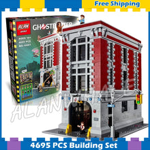 586pcs Ghostbusters Ecto-1 & 2 Movie Police cars 16032 Model Building Blocks Assemble Bricks Children Sets Compatible With Lego