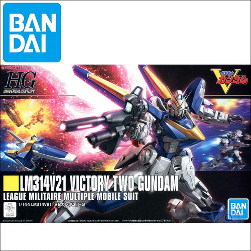Original Japaness Gundam HG 1/144 Model LM314V21 ICTORY TWO V2 GUNDAM Mobile Suit Kids Toys