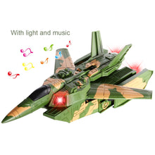 2 In 1 Electric Deformation Plane Plastic Voice LED Light Safe Transformation Toy Automatic Presentation Tank Children Kis Gifts