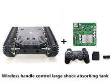 15KG Load Large Metal Smart Shock-Absorbing RC Robot Tank Chassis + Wireless WiFi/ Bluetooth/ Handle Control Kit DIY For Arduino