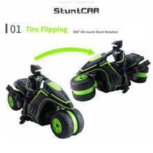 2.4G RC Stunt Motorcycle Left-right Drift 360 Degrees Rotation Remote Control Electric Motorcycle Toy For Boys Girls Kids