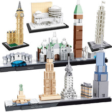 City Architecture Compatible Legoingly New York Berlin Venice Budapest Louvre Pair America Model Buildings Blocks Kits Kids Toys