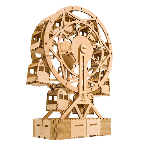 129Pcs DIY 3D Ferris Wheel Puzzle Wooden Model Building Kit Assembly Ferris Wheel Toy block assembly toys