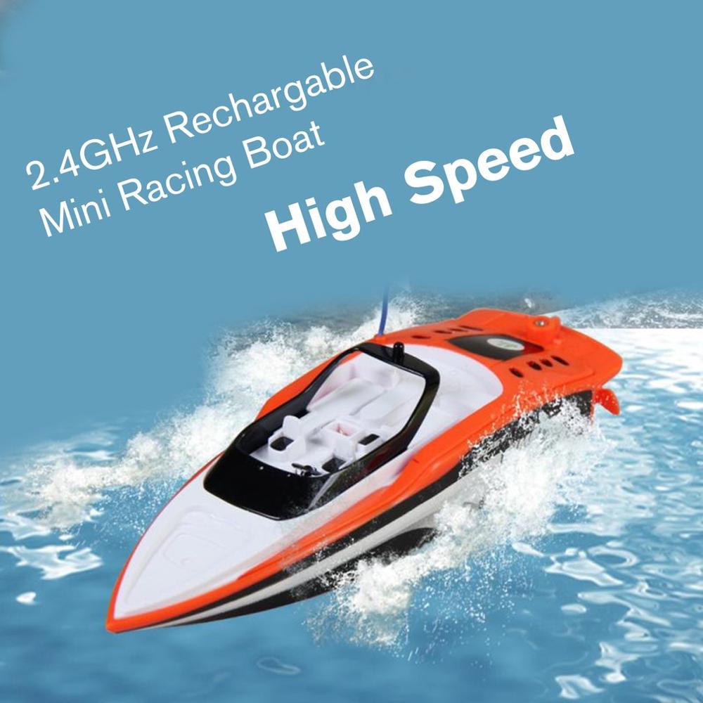 3392M 2.4GHz Rechargable Mini Electric Sport High Speed RC Boat Remote Control Boat For Children Toys Kids Gift