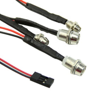 RC On-Road 4 LED Car Auto Night Light 5mm White & 3mm Red Headlamps Light Led Motorcycle Headlight Car Headlights