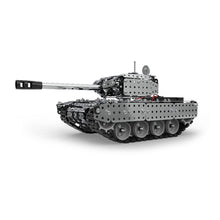 952PCS 2.4G RC Military Tank DIY Assembly set Stainless Steel Remote Control Model Toy Built-in 3.7V 300MAh lithium battery