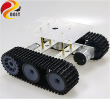 SZDOIT Metal Smart Mini TP100 Crawler Robot Tank Chassis Kit With 2pcs DC Motor DIY For Arduino Education Toy Free Acrylic Panel