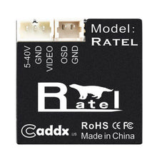 Caddx Ratel 1/1.8 Inch Starlight Hdr Osd 1200Tvl Ntsc/Pal 16:9/4:3 Switchable 2.1Mm Lens Fpv Camera for Rc Drone(Ratel+2.1Mm Len